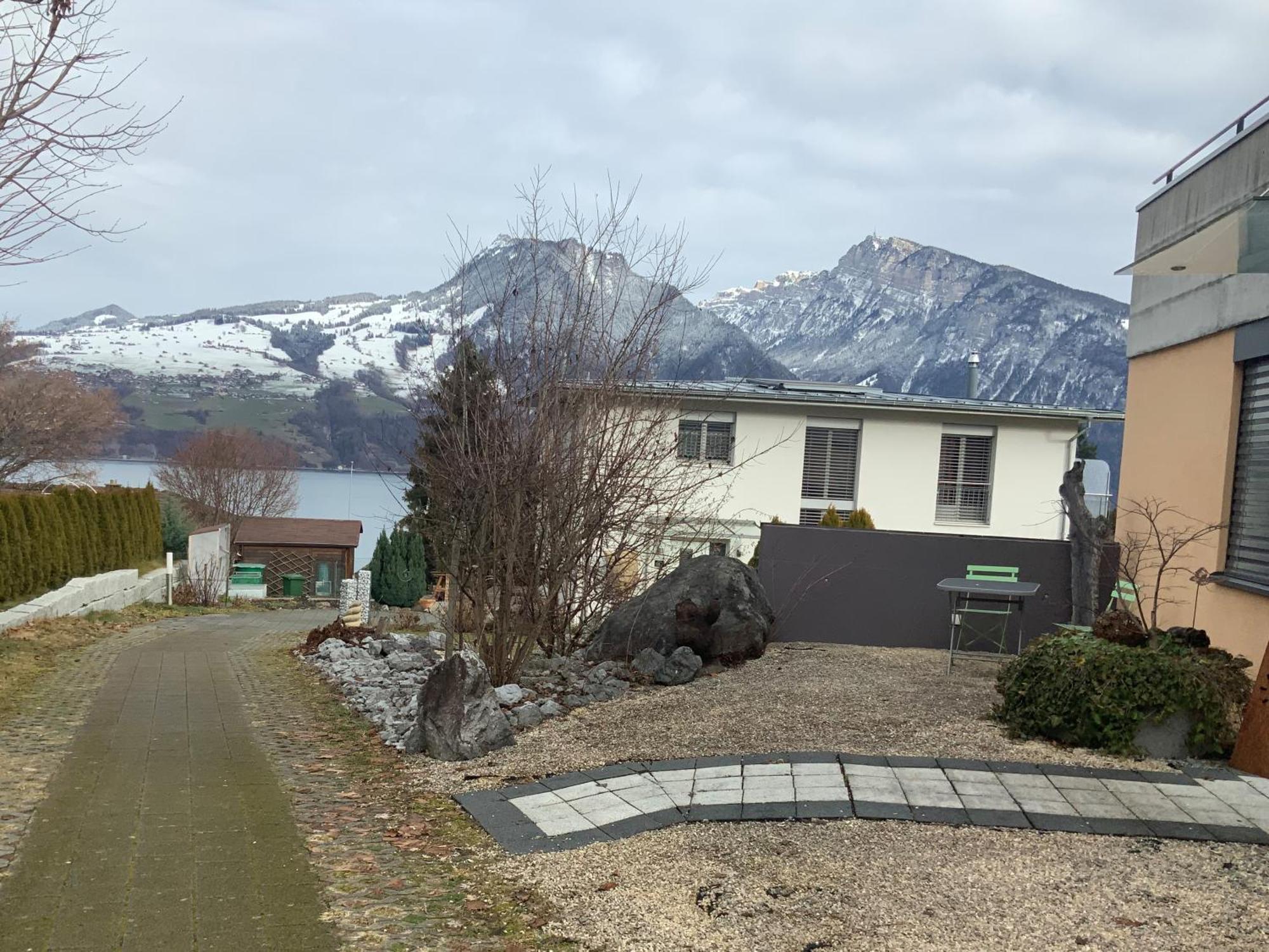Oase Zum Sein Appartement Spiez Buitenkant foto
